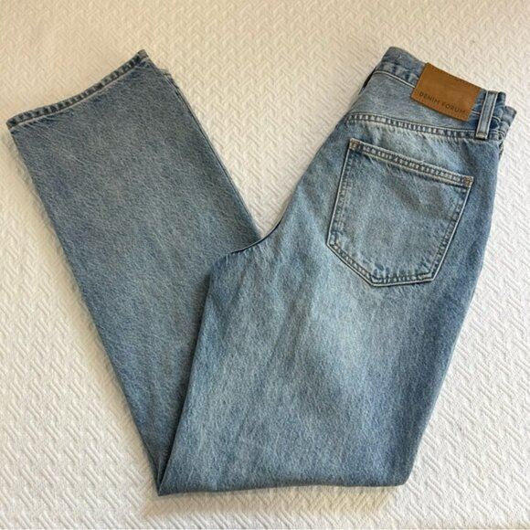 Aritzia Jodi High Rise Loose Jeans 29l waist 24 light blue loose wide leg denim - Picture 2 of 16